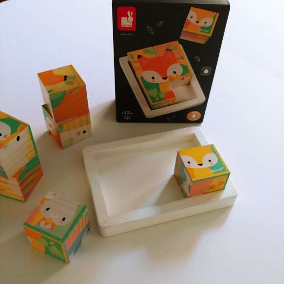 Janod Wooden Block Puzzle 12 Months + - Picture 11 of 11